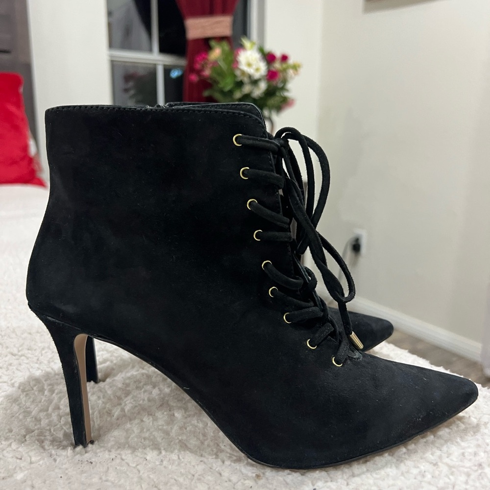 Witchery Black Lace-Up Boots